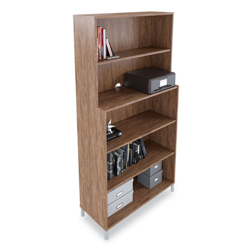 Essentials Laminate Bookcase, Five-shelf, 35.8w X 14.9d X 72h, Espresso