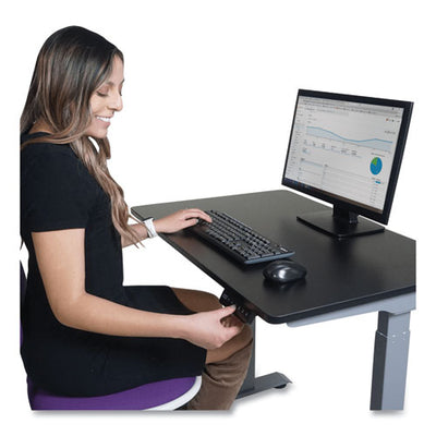 Electric Height Adjustable Standing Desk, 36 X 23.6 X 28.7 To 48.4, Black, Ships In 1-3 Business Days