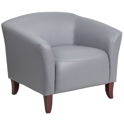 Gray Leather Chair