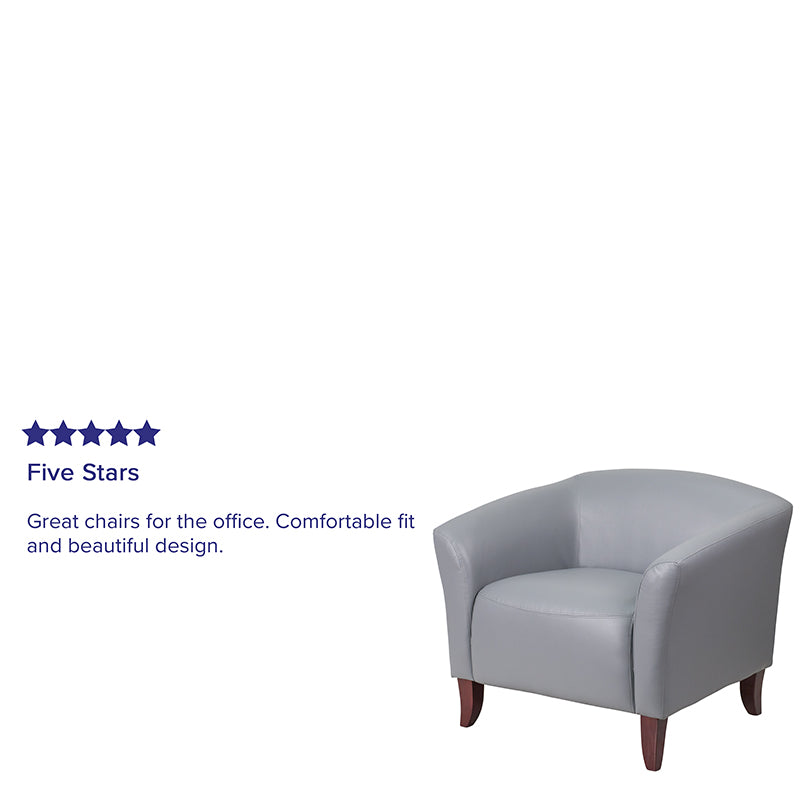 Gray Leather Chair
