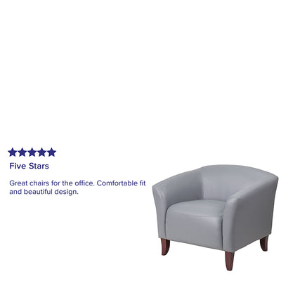 Gray Leather Chair