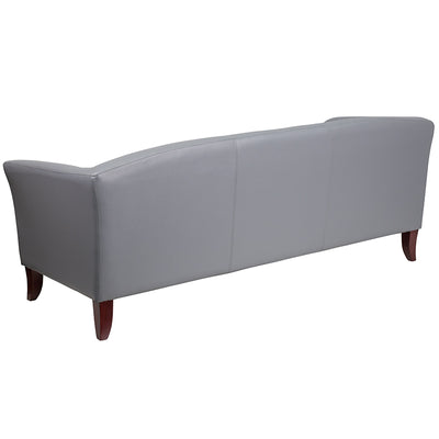 Gray Leather Sofa