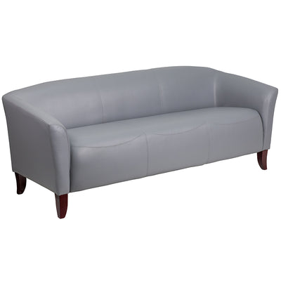 Gray Leather Sofa