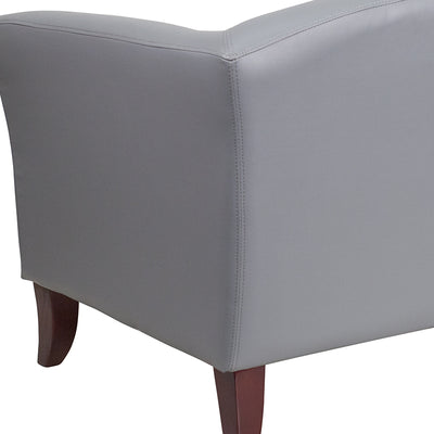 Gray Leather Sofa
