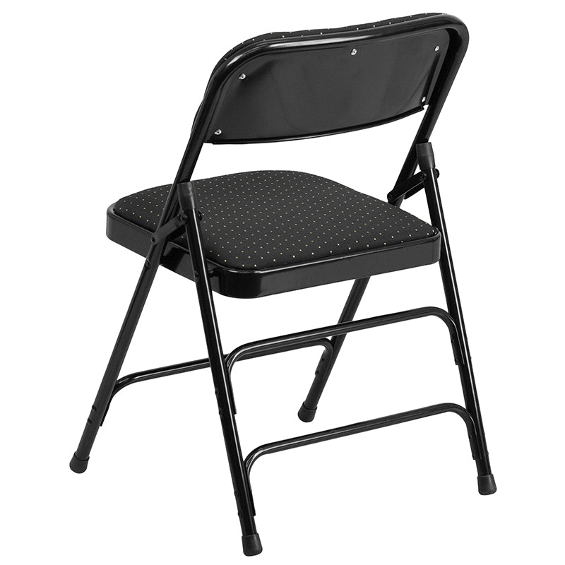 Black Fabric Metal Chair