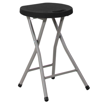 Black Plastic Foldable Stool