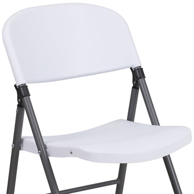 White Plastic Folding Chair