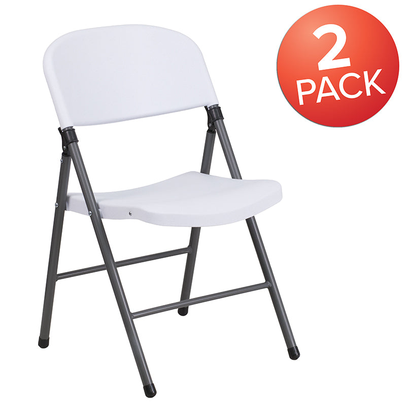 White Plastic Folding Chair