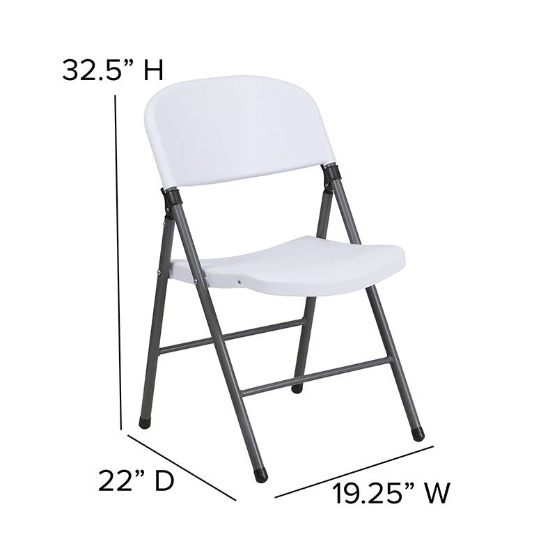 White Plastic Folding Chair