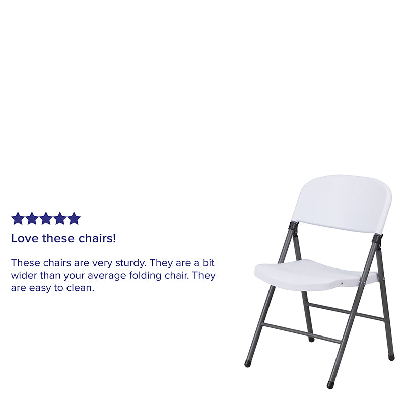 White Plastic Folding Chair