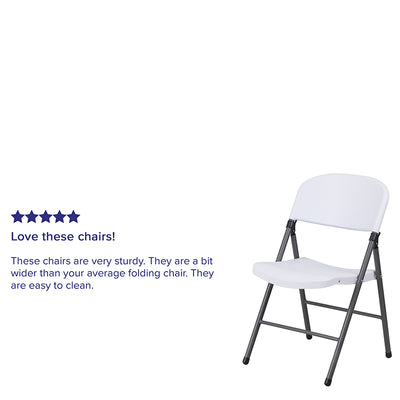 White Plastic Folding Chair