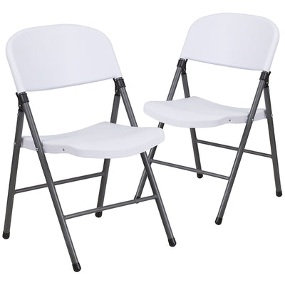 White Plastic Folding Chair