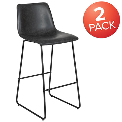 2pk 30" Gray Dining Stool
