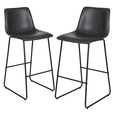 2pk 30" Gray Dining Stool