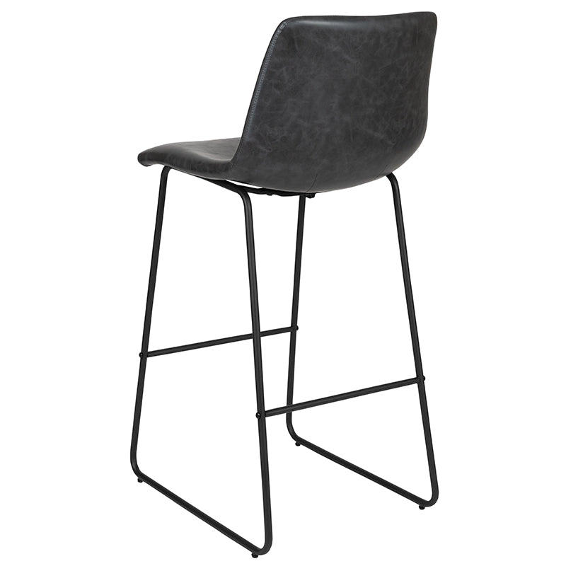 2pk 30" Gray Dining Stool