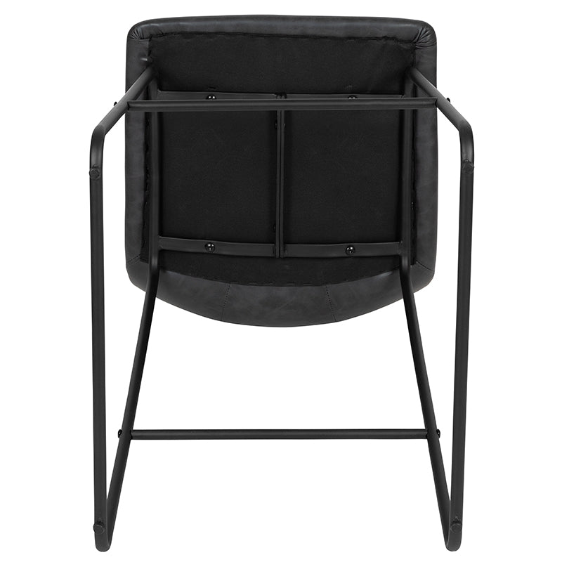 2pk 30" Gray Dining Stool