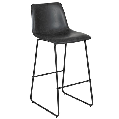 2pk 30" Gray Dining Stool