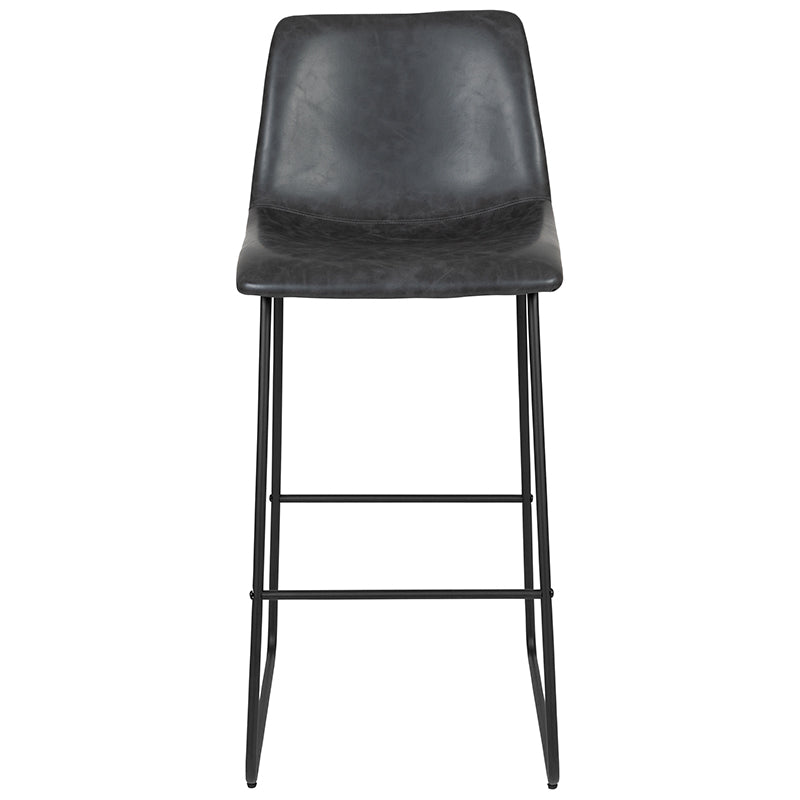 2pk 30" Gray Dining Stool