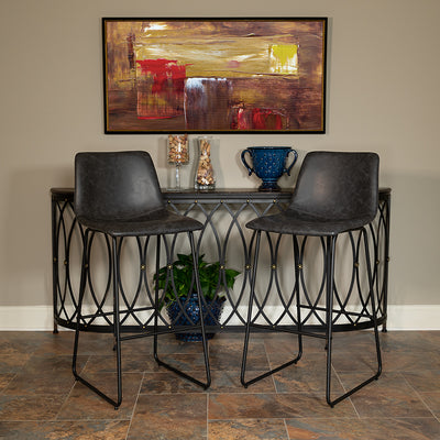 2pk 30" Gray Dining Stool