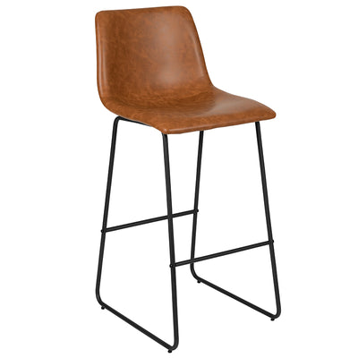 2pk 30" Lt Brown Dining Stool