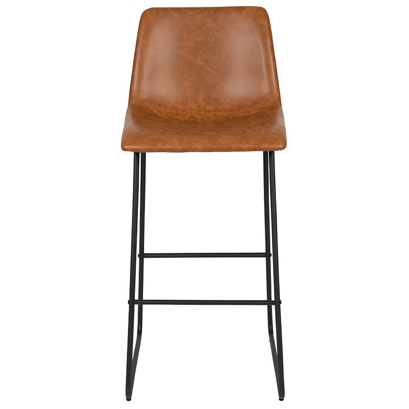 2pk 30" Lt Brown Dining Stool