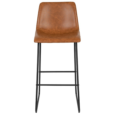 2pk 30" Lt Brown Dining Stool