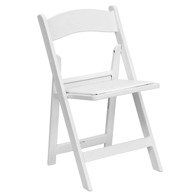 Folding Chair White Resin