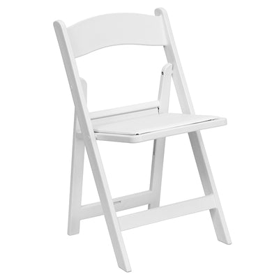 Folding Chair White Resin