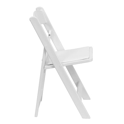 Folding Chair White Resin