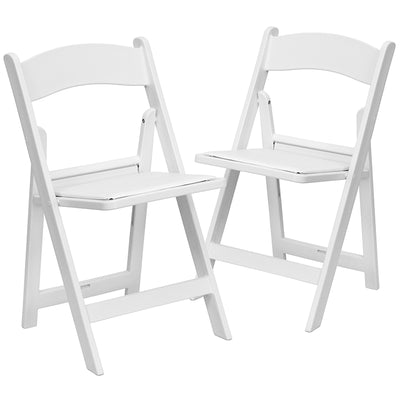 Folding Chair White Resin