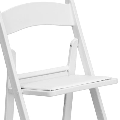 Folding Chair White Resin