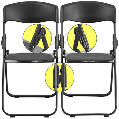 Black Plastic Folding Chair