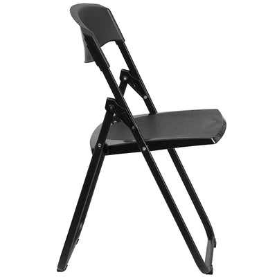 Black Plastic Folding Chair