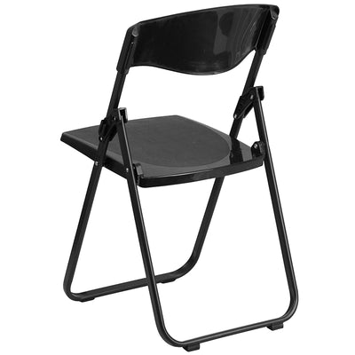 Black Plastic Folding Chair