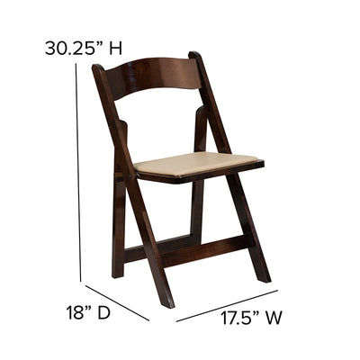 Fruitwood Folding Chair