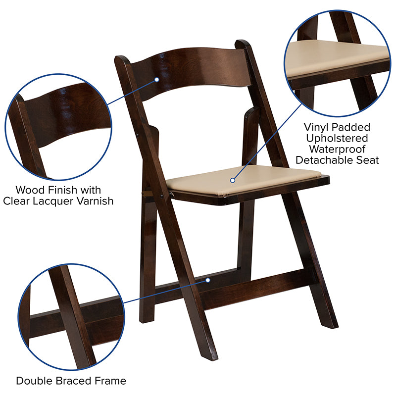 Fruitwood Folding Chair
