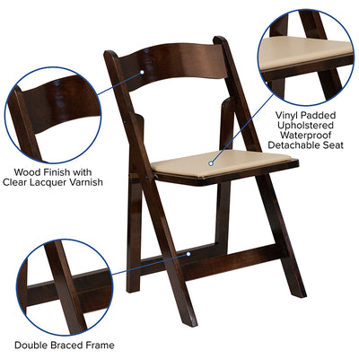 Fruitwood Folding Chair