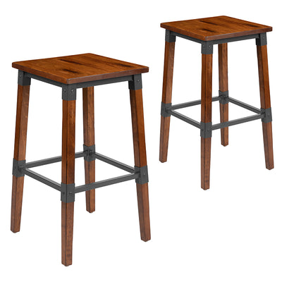 Walnut Wood Dining Barstool