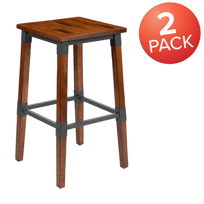 Walnut Wood Dining Barstool
