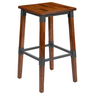 Walnut Wood Dining Barstool