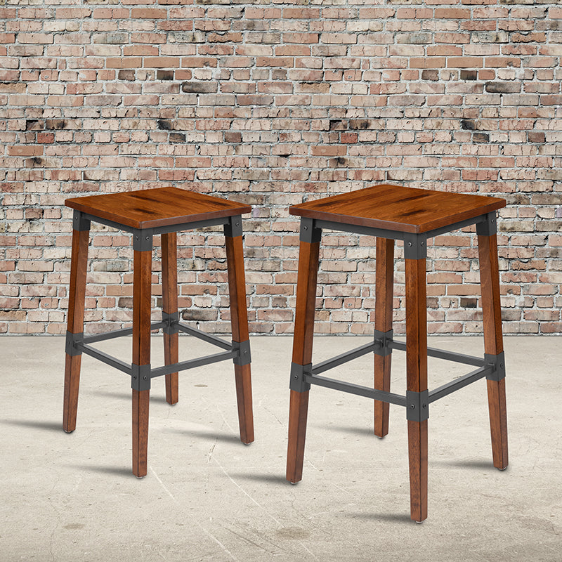 Walnut Wood Dining Barstool