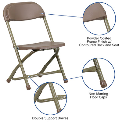 Kids Brown Folding Chair