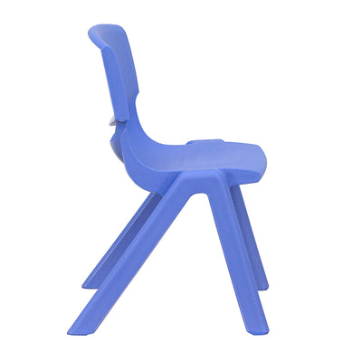 2pk Blue Plastic Stack Chair