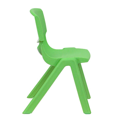 2pk Green Plastic Stack Chair