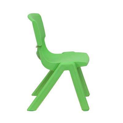 2pk Green Plastic Stack Chair
