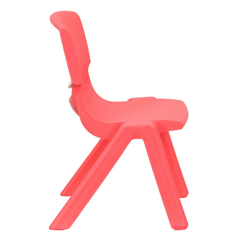2pk Red Plastic Stack Chair
