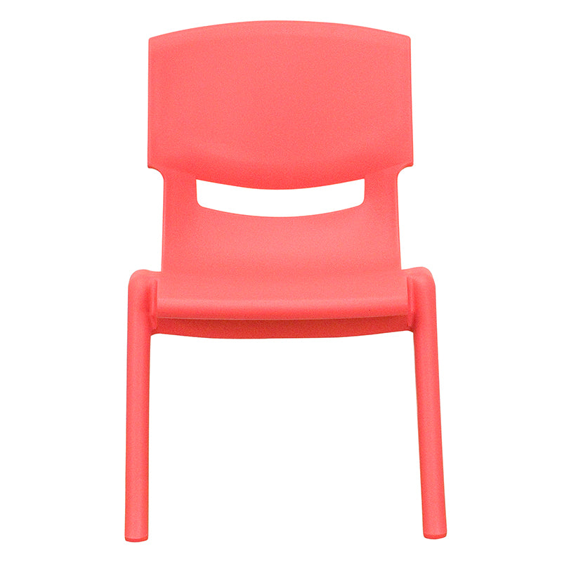 2pk Red Plastic Stack Chair