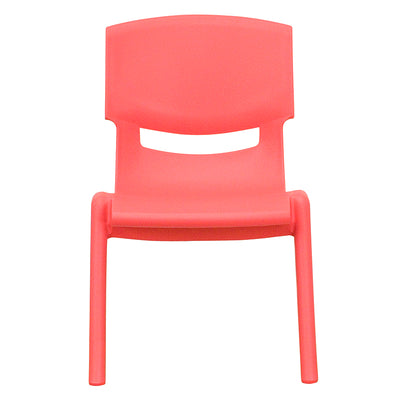 2pk Red Plastic Stack Chair