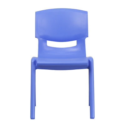 2pk Blue Plastic Stack Chair