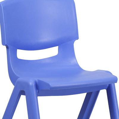 2pk Blue Plastic Stack Chair